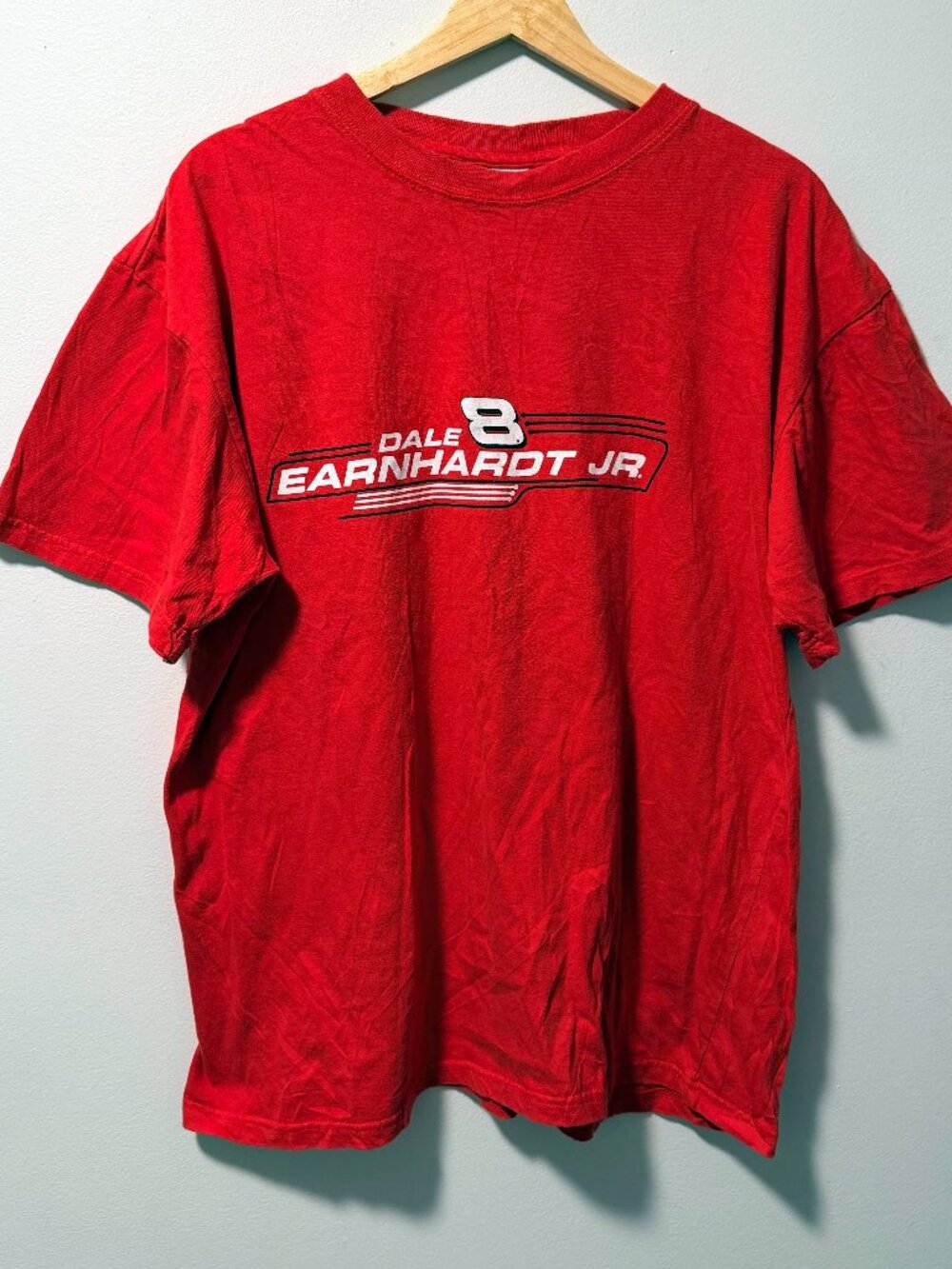 Dale Earnhardt Jr Winners Circle T-Shirt Red Mens XL Vintage Y2K NASCAR Racing
